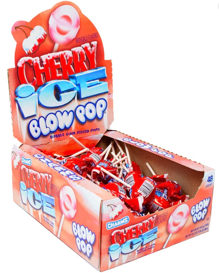 Cherry Ice Blow Pops - 48 ct *LIMITED*