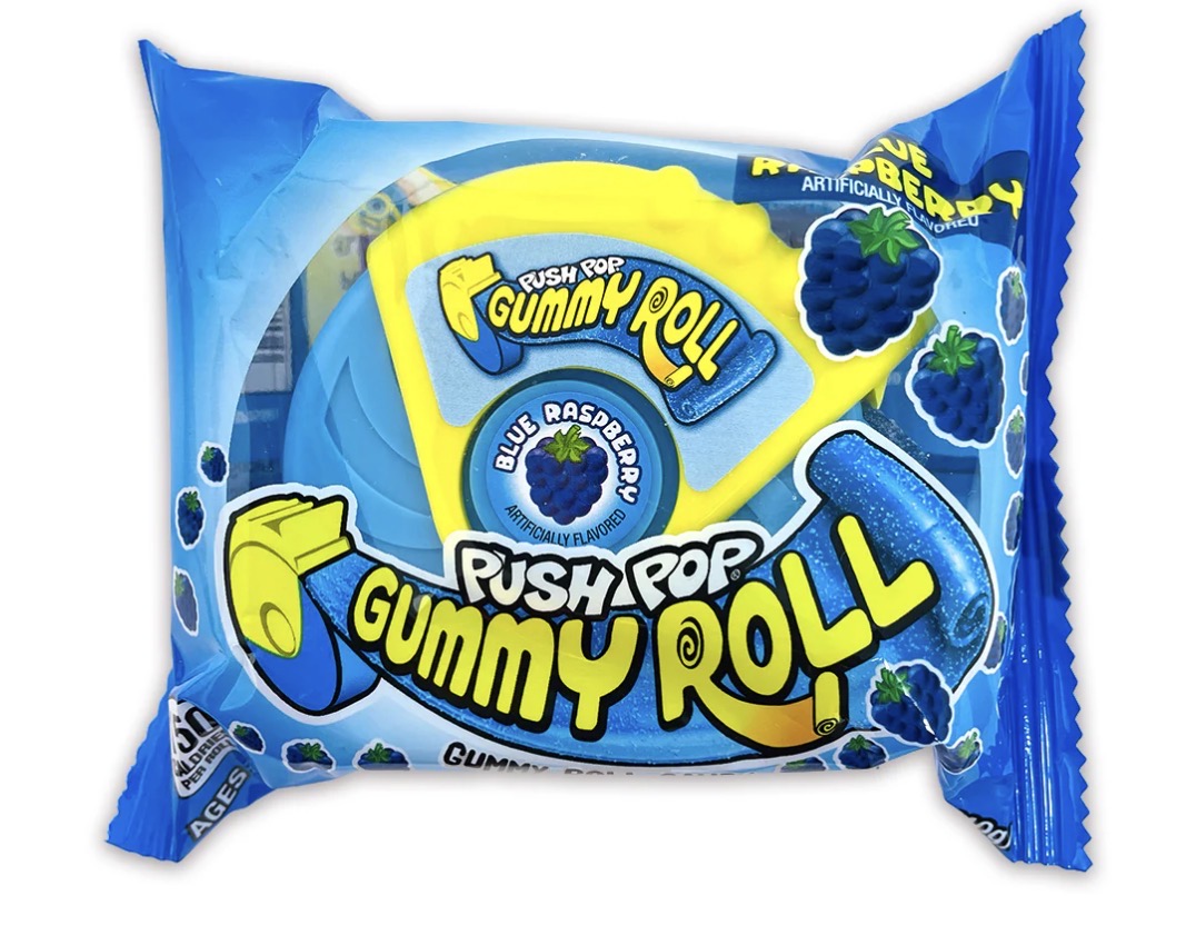 Push Pop Gummy Roll - Blue Raspberry